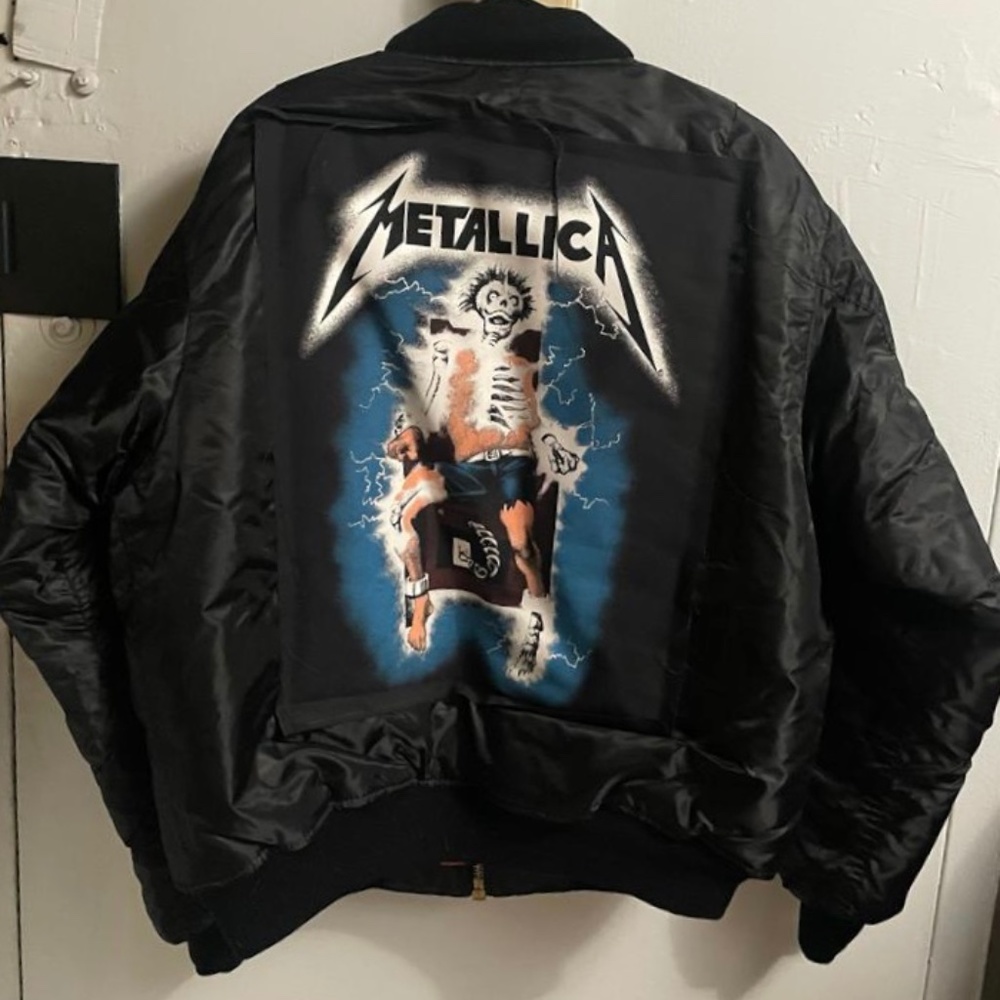 Metallica Men's RTL Satin Black Jacket